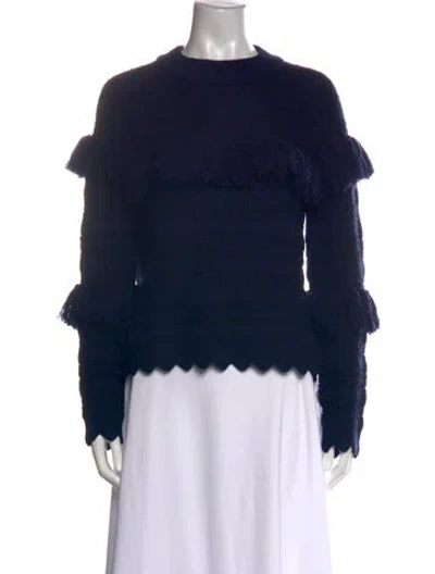 Pre-owned Simkhai Wool Striped Sweater In Blue