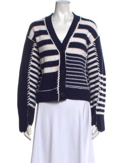 Pre-owned Simkhai Wool Striped Sweater In Blue