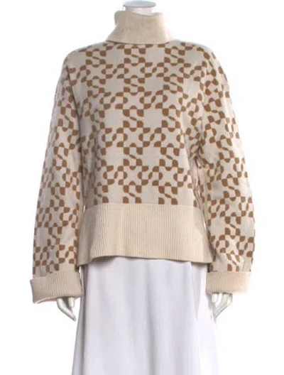 Pre-owned Simkhai Wool Tie-dye Print Sweater In Neutral