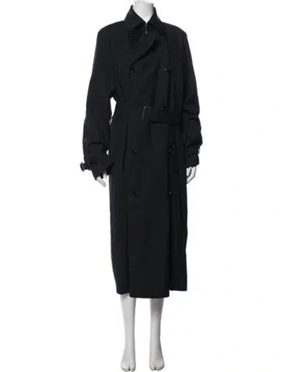 Pre-owned Simkhai Wool Trench Coat In Black