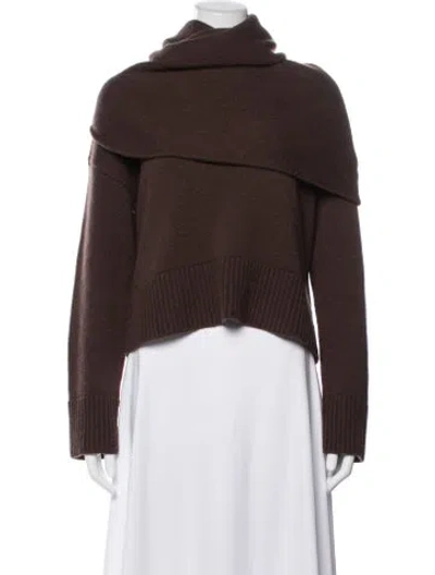Pre-owned Simkhai Wool Turtleneck Sweater In Brown