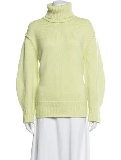 Pre-owned Simkhai Wool Turtleneck Sweater In Green