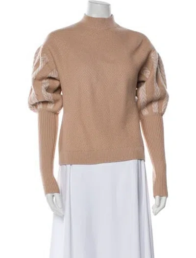 Pre-owned Simkhai Wool Turtleneck Sweater In Neutral