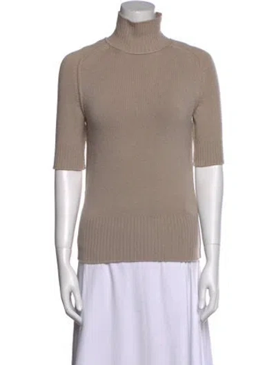 Pre-owned Simkhai Wool Turtleneck Sweater In Neutral