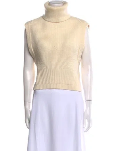 Pre-owned Simkhai Wool Turtleneck Sweater In Neutral