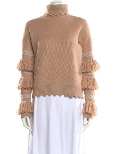 Pre-owned Simkhai Wool Turtleneck Sweater In Neutral