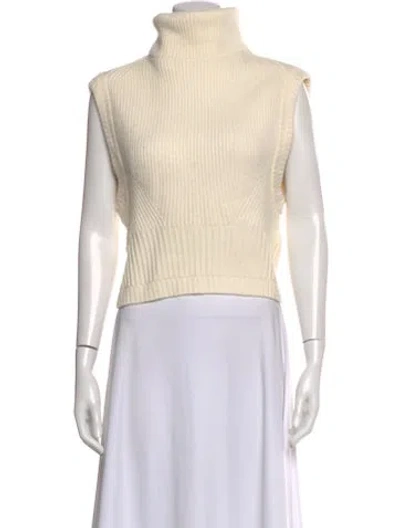 Pre-owned Simkhai Wool Turtleneck Sweater In Neutral