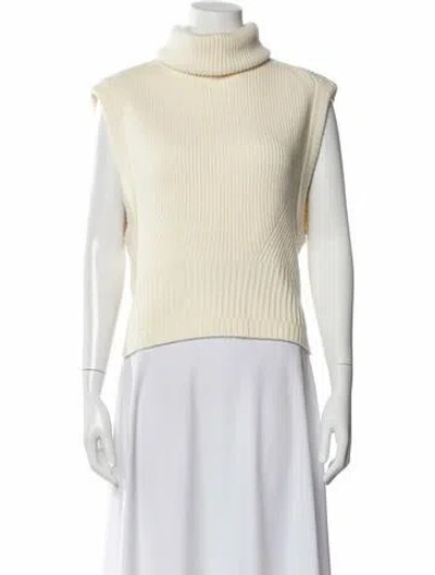 Pre-owned Simkhai Wool Turtleneck Sweater In Neutral