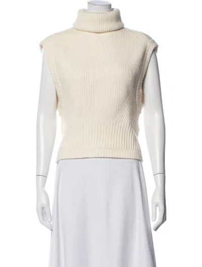 Pre-owned Simkhai Wool Turtleneck Sweater In Neutral