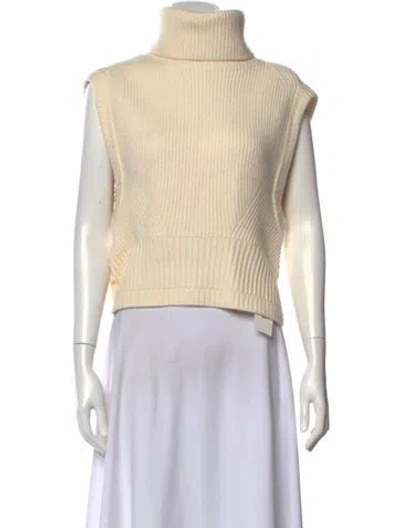 Pre-owned Simkhai Wool Turtleneck Sweater In Neutrals