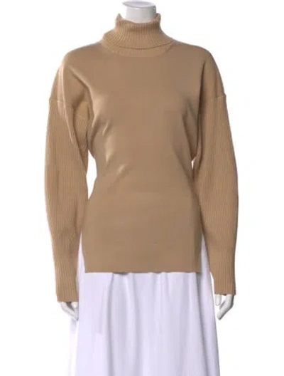 Pre-owned Simkhai Wool Turtleneck Top W/ Tags In Neutral