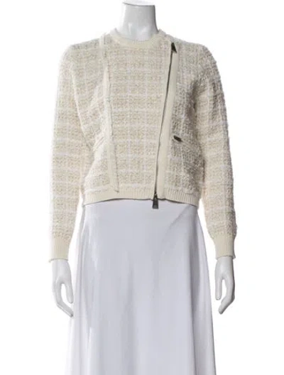 Pre-owned Simkhai Wool Tweed Pattern Jacket In Neutral