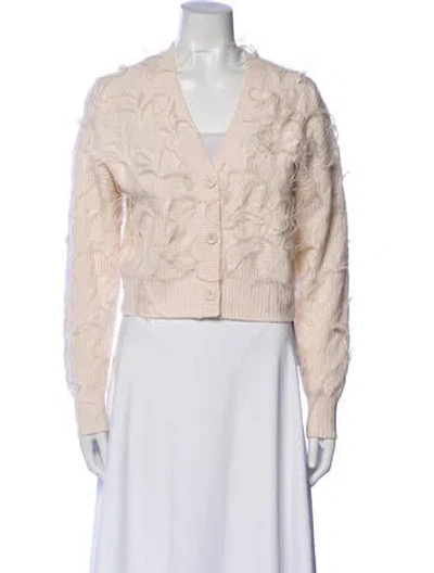 Pre-owned Simkhai Wool V-neck Sweater In Neutral