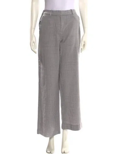 Pre-owned Simkhai Wool Wide Leg Pants In Gray