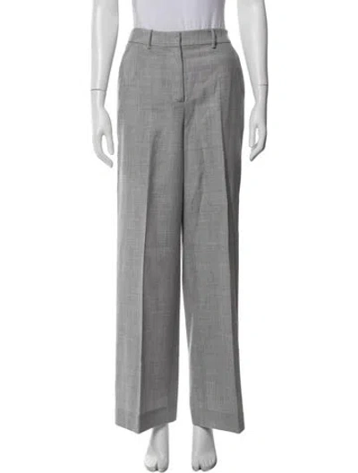 Pre-owned Simkhai Wool Wide Leg Pants In Gray