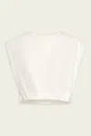 Simkhai Wrenli Pleated Top In White In White