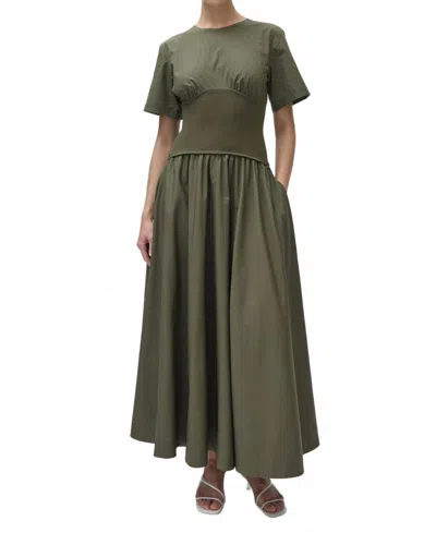 Simkhai Wrenna Midi Dress In Fern In Gray