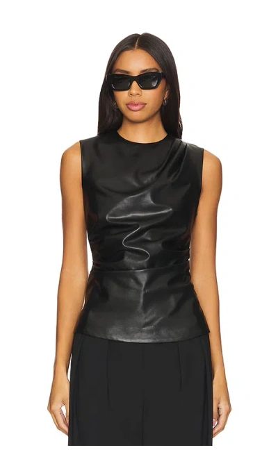 Simkhai Wynter Draped Top In Black
