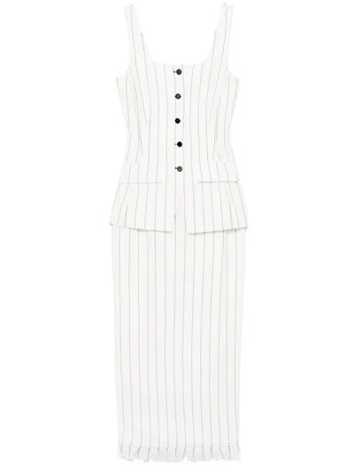 Simkhai Xandria Midi Dress In White