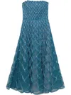 Shop Simkhai Xolani Midi Dress In Blau