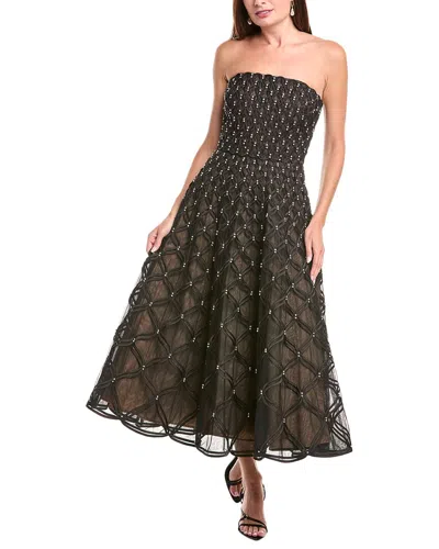 SIMKHAI SIMKHAI XOLANI S/L MIDI DRESS