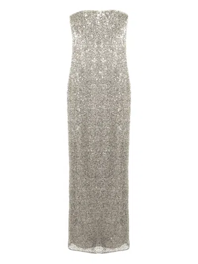 Simkhai Xyla Embellished Maxi Dress In Gray