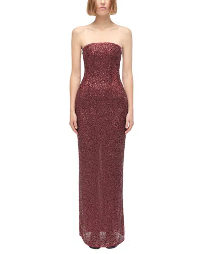 Simkhai Xyla Gown In Burgundy