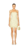 Simkhai Yasmin Bustier Mini Dress In Yellow