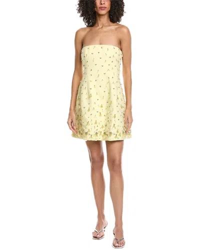 Simkhai Yasmin Bustier Mini Dress In Yellow