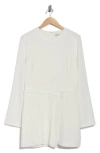 Simkhai Zabelle Long Sleeve Minidress In White