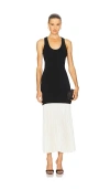 Simkhai Zaden Sleeveless Combo Midi Dress In Black