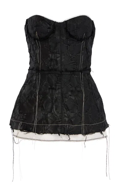 Simkhai Zander Bustier Top In Black