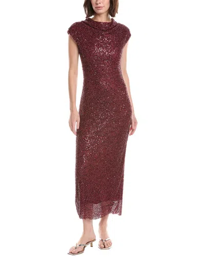 Simkhai Zaria Cowl Neck Maxi Dress In Red