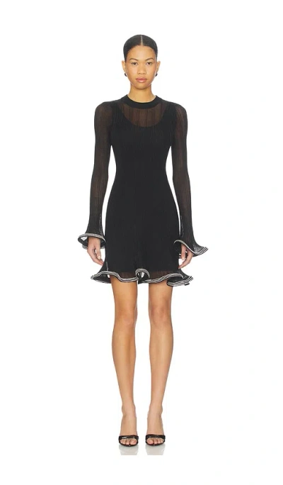 Simkhai Zelda Long Sleeve Mini Dress In Black