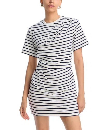 SIMKHAI ZEUS DRAPED T-SHIRT DRESS