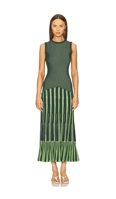 Simkhai Zhane Sleeveless Maxi Dress In Botanical Mult