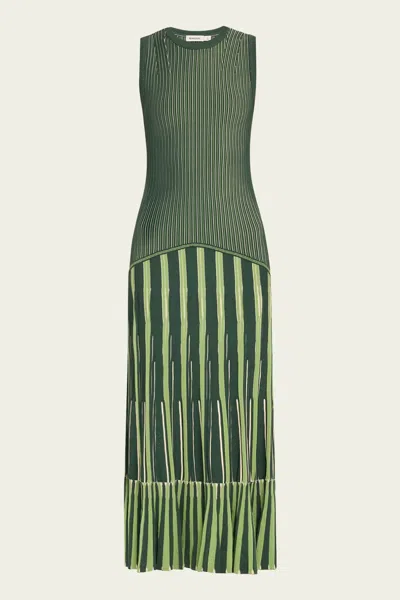 Simkhai Zhane Sleeveless Maxi Dress In Botanical Multi