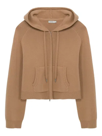 SIMKHAI ZIP-FRONT HOODIE