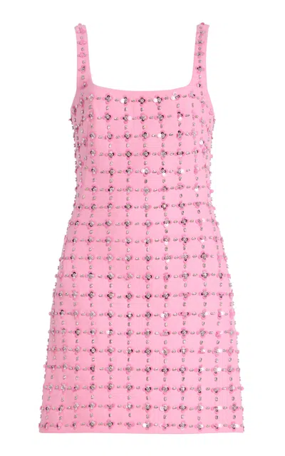 Simkhai Ziva Embellished Crepe Mini Dress