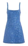 Simkhai Ziva Embellished Mini Dress In Blue