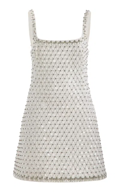Simkhai Ziva Embellished Mini Dress In White