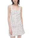 Simkhai Ziva Metallic Floral Embellished Dress In White Multi