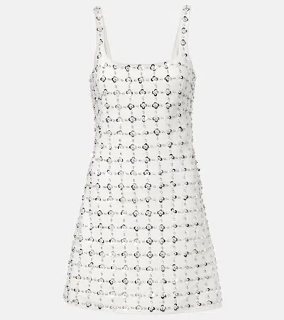 Simkhai Ziva Sequined Crêpe Minidress In White
