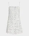 Simkhai Ziva Sleeveless Embellished Mini Dress In White