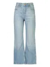 Simkhai Zoe Wide-leg Jeans In Blue