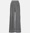 Simkhai Zuna Printed Wide-leg Pants In Black