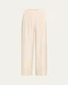 Simkhai Zuna Straight-leg Pajama Pants In Sand
