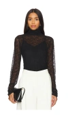 Simkhai Zurie Combo Bodysuit In 黑色