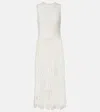 Simkhai Zyla Open-knit Midi Dress In White