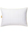 Simmons Box Quilted Prime Feather Fill Downproof Microfiber Pillow In White